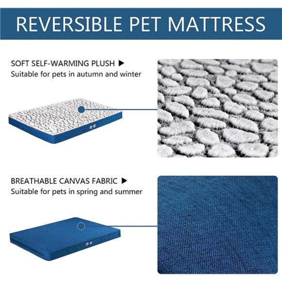 Dog Bed Crate Mat for Small, Medium, Large and Extra Large Dog/Cats, Stylish - Picture 3 of 6